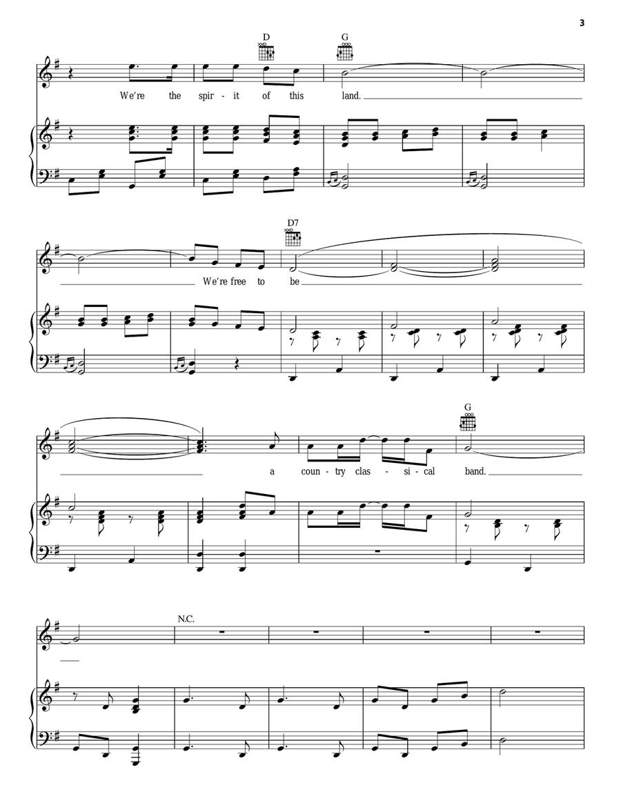 Cowgirls Cowgirls Guitar scores gallery preview page 3