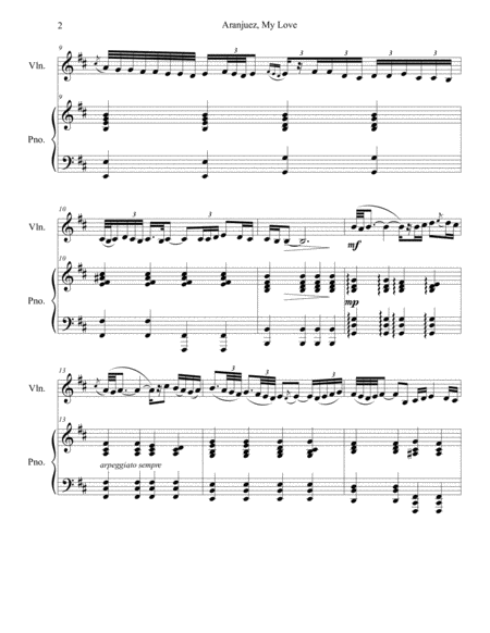 Joaquin Rodrigo - Concerto de Aranjuez 2nd movement (Adagio) arr. for violin and piano