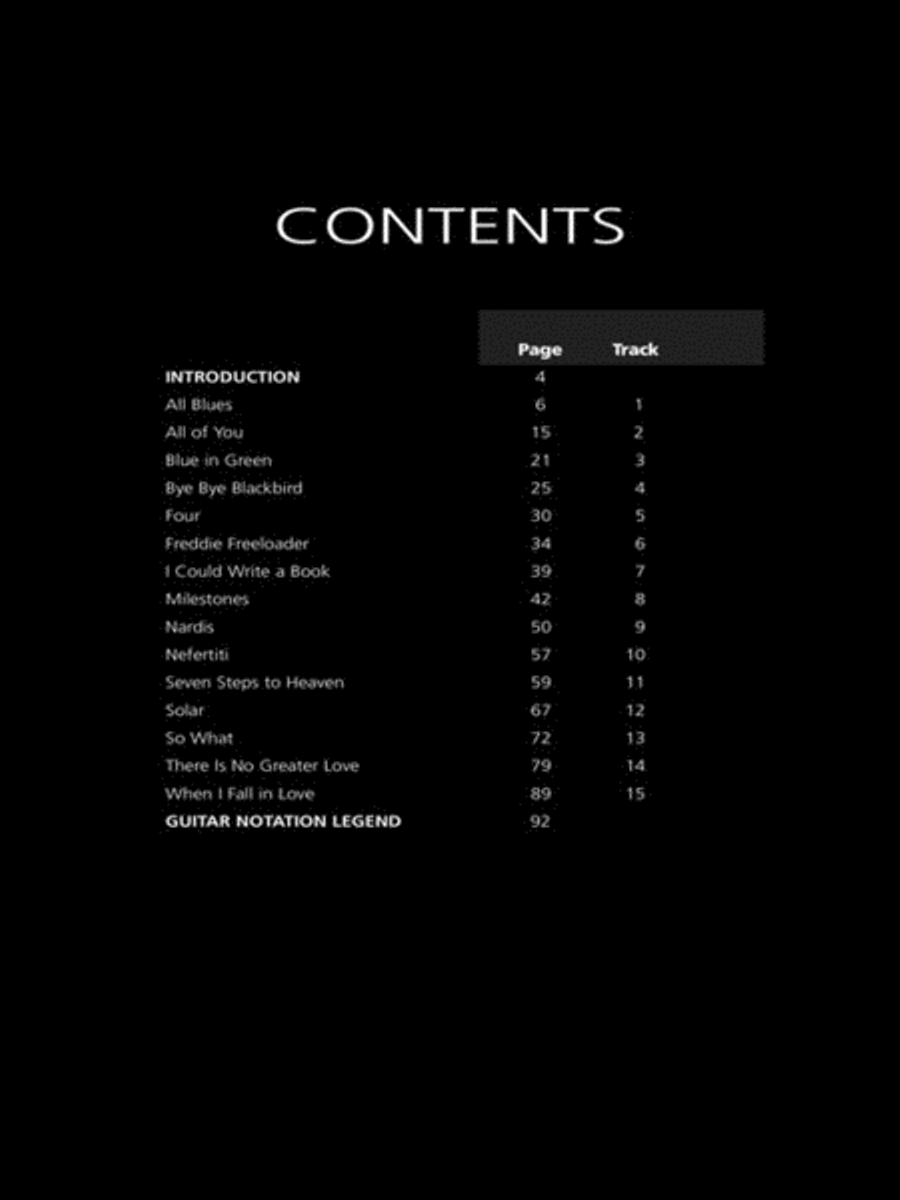 Miles Davis for Solo Guitar Electric Guitar scores gallery preview page 7