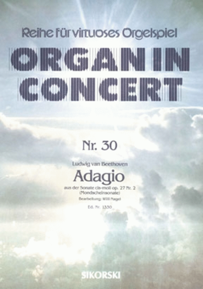 Adagio Aus Der Sonate Cis-moll (mondscheinsonate) Fur Elektronische Orgel Op. 27/2