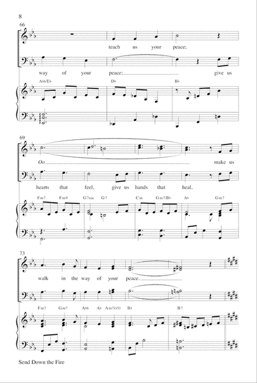 Send Down the Fire Choir scores gallery preview page 8