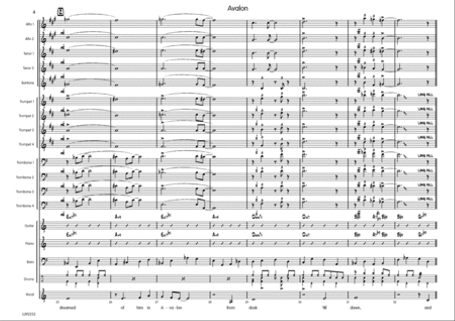 Avalon Avalon Big Band scores gallery preview page 5