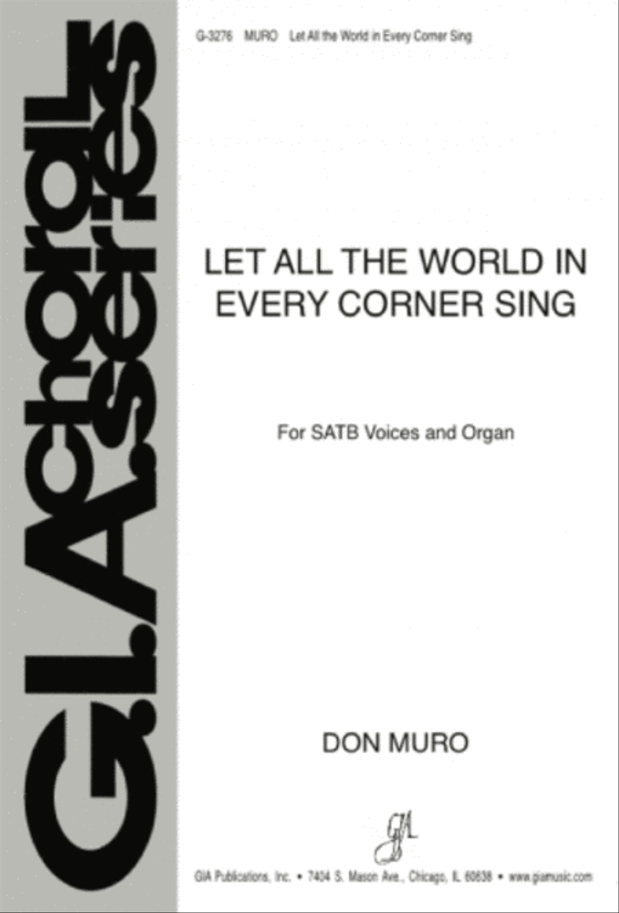 Let All the World in Every Corner Sing 4-Part scores gallery preview page 1