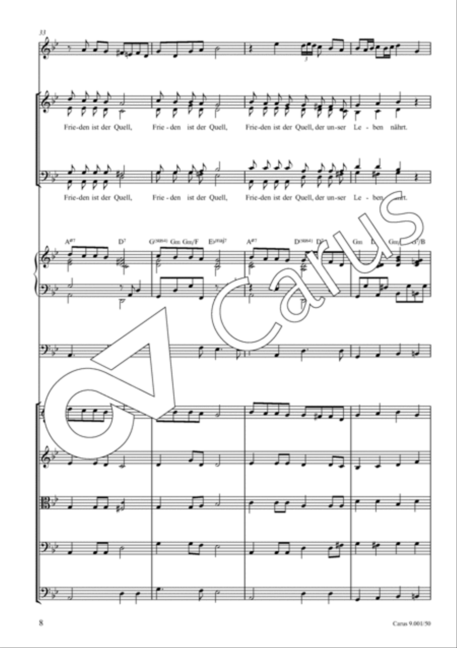 Friedenslied 4-Part scores gallery preview page 9