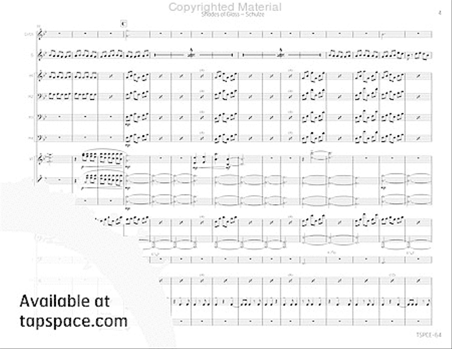 Shades of Glass Percussion Ensemble scores gallery preview page 8