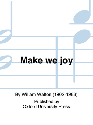 Book cover for Make we joy