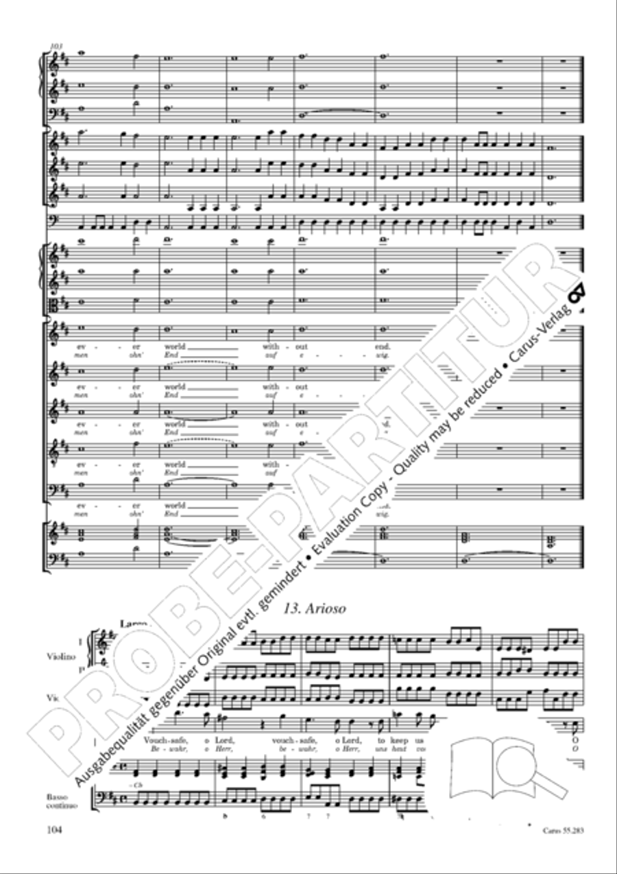 Te Deum for the Victory of Dettingen SSATB scores gallery preview page 121