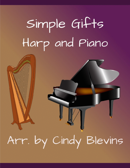 Simple Gifts, Harp and Piano Duet image number null