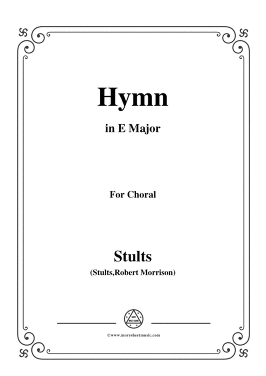 Stults-The Story of Christmas,No.3,Hymn,Of the Fathers Love Begotten,in E Major,for Choral and Piano image number null