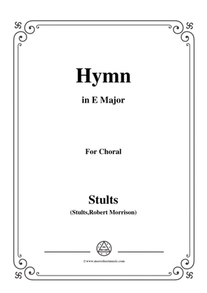 Book cover for Stults-The Story of Christmas,No.3,Hymn,Of the Fathers Love Begotten,in E Major,for Choral and Piano