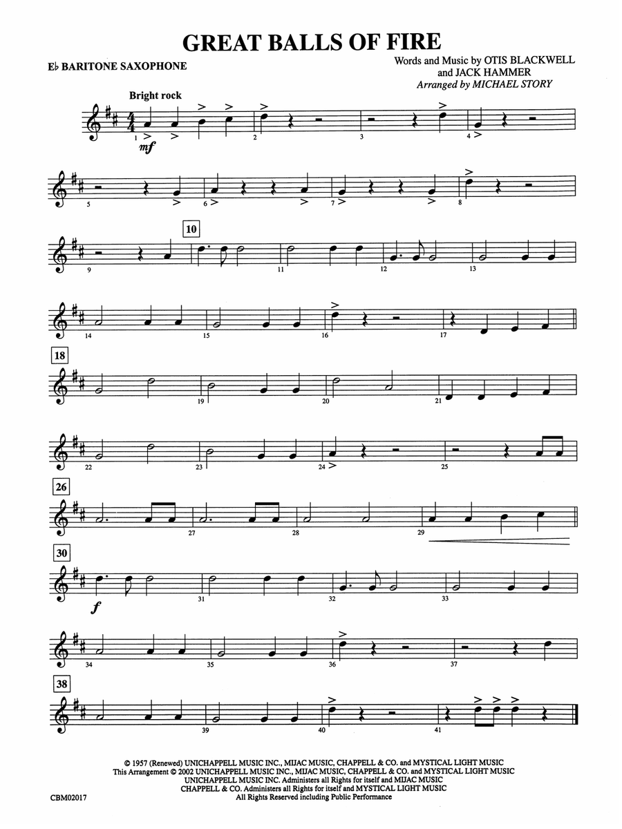 Great Balls of Fire: E-flat Baritone Saxophone