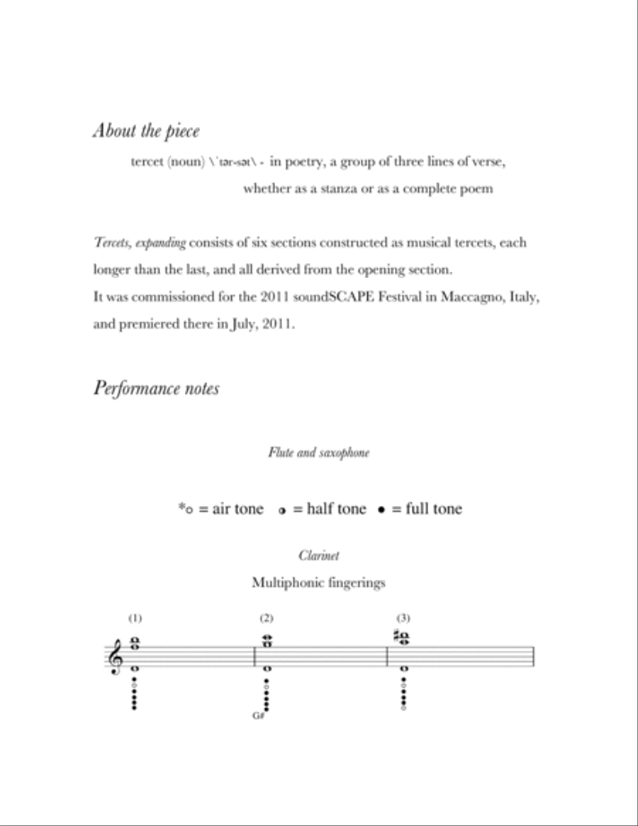 Tercets, expanding Woodwind Trio scores gallery preview page 2