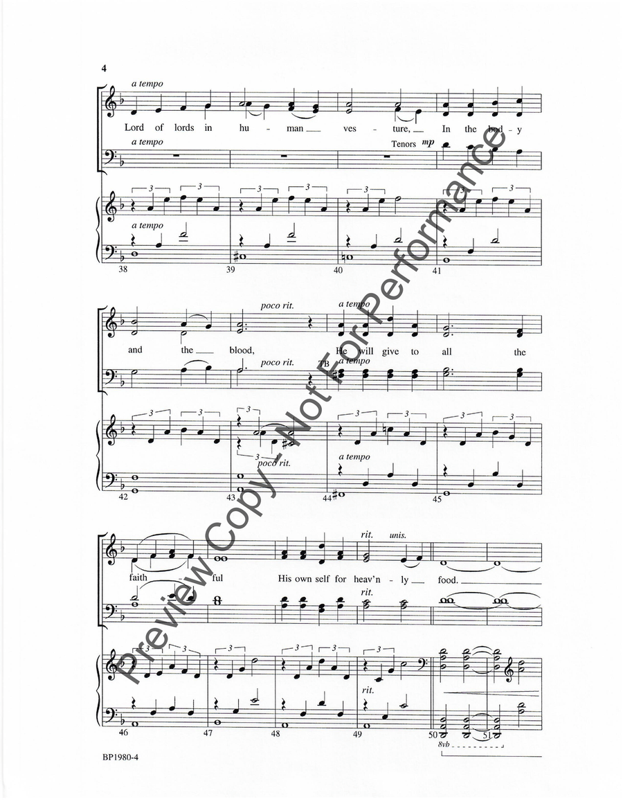 Let All Mortal Flesh Keep Silence - SATB 4-Part scores gallery preview page 4