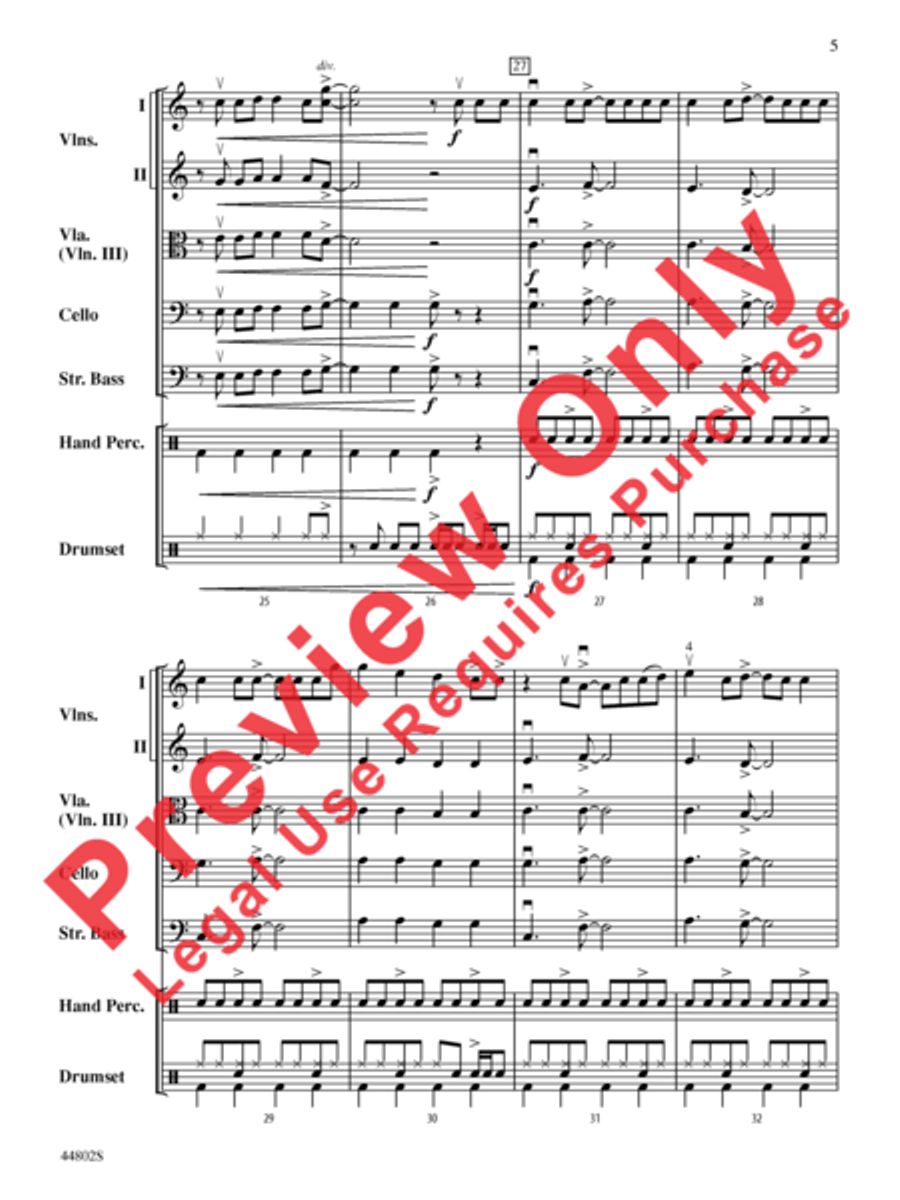 Shut Up and Dance String Orchestra scores gallery preview page 6
