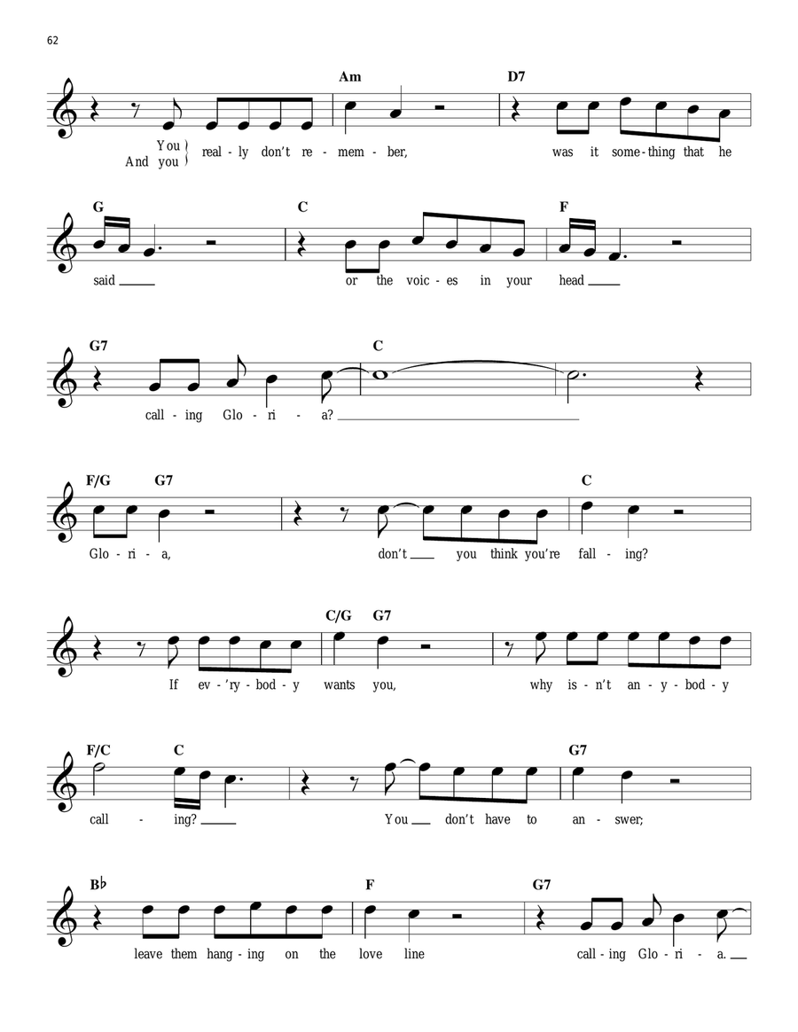 Gloria Gloria Guitar scores gallery preview page 2