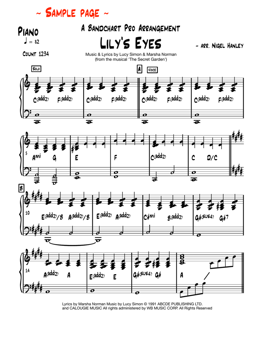 Lily's Eyes Jazz Ensemble scores gallery preview page 3