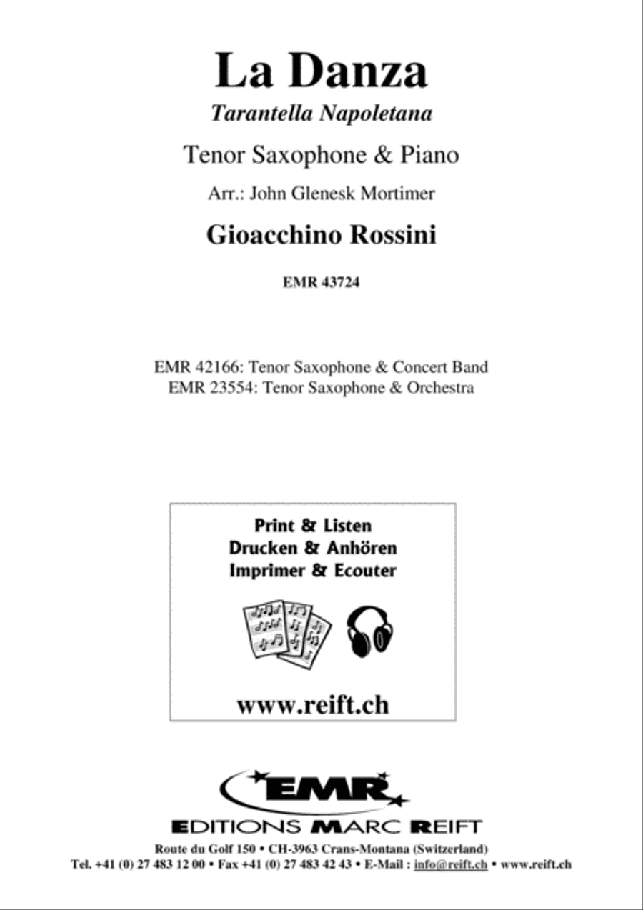La Danza Tenor Saxophone scores gallery preview page 2