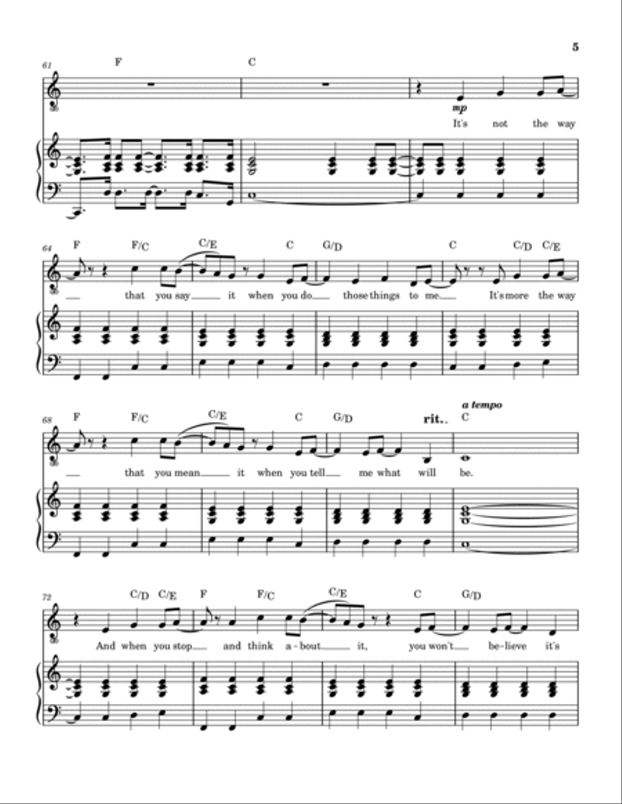 Question Piano, Vocal, Guitar scores gallery preview page 6