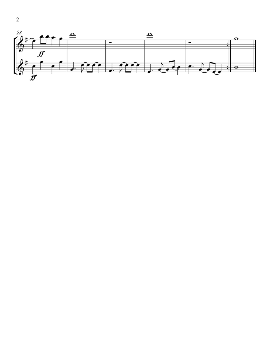 Take On Me Trumpet Duet scores gallery preview page 2