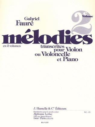 Melodies Vol.2 (cello & Piano)