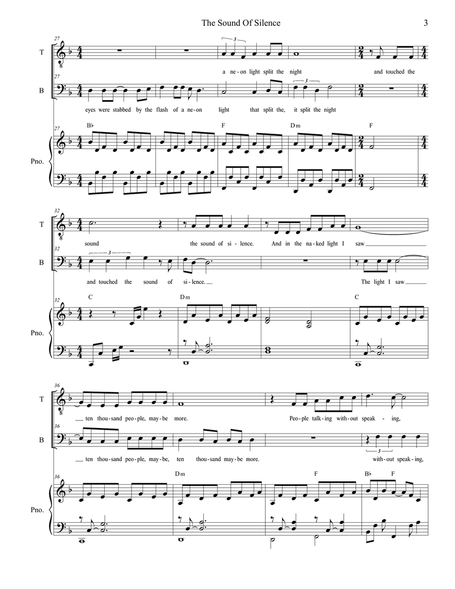 The Sound Of Silence TB scores gallery preview page 3