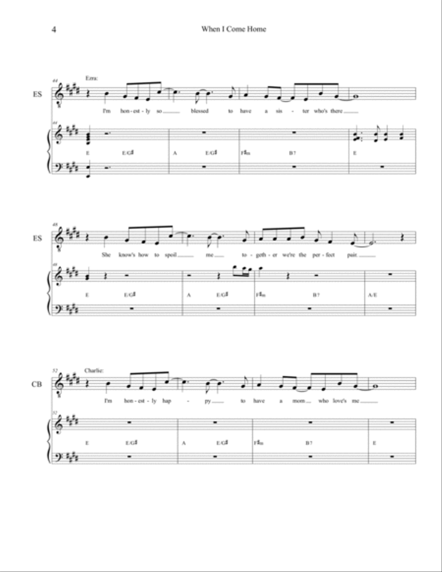 When I Come Home Small Ensemble scores gallery preview page 4