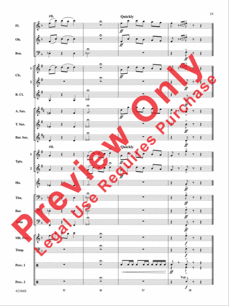 A Merrie Olde Christmas Concert Band scores gallery preview page 19