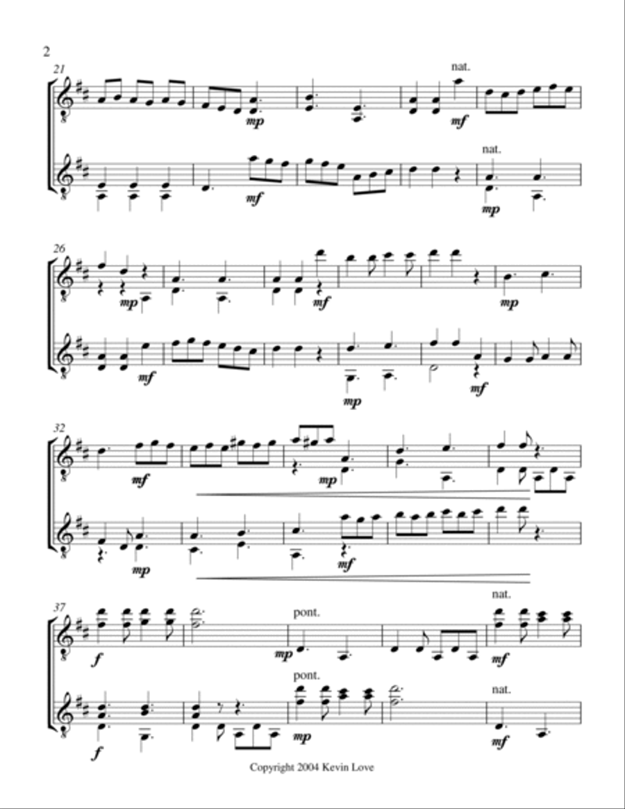 Duelling Vihuelas 2 (Guitar Duo) Classical Guitar scores gallery preview page 2
