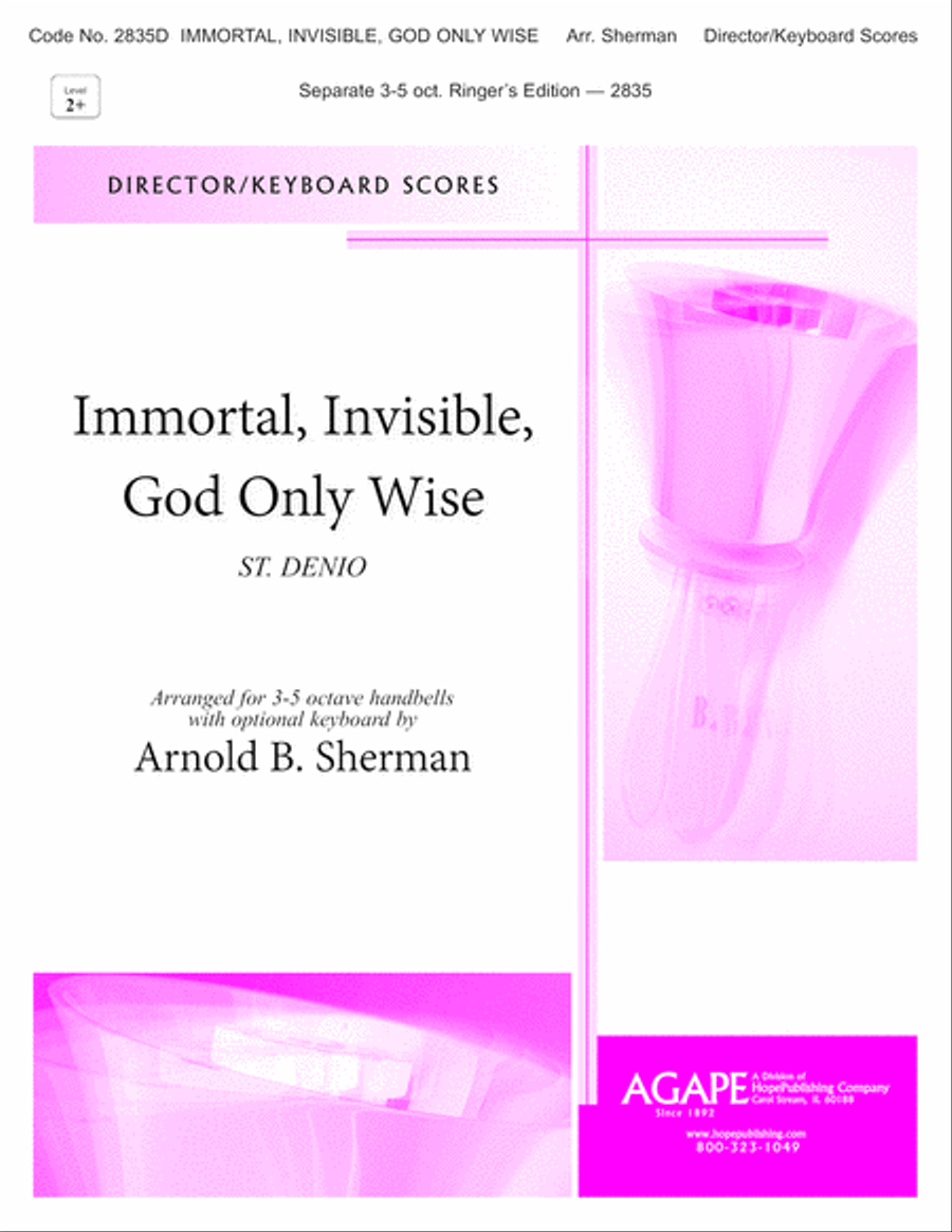 IMMORTAL INVIS-SHER-PDF Director and Piano Score-Digital Download Piano Accompaniment scores gallery preview page 1