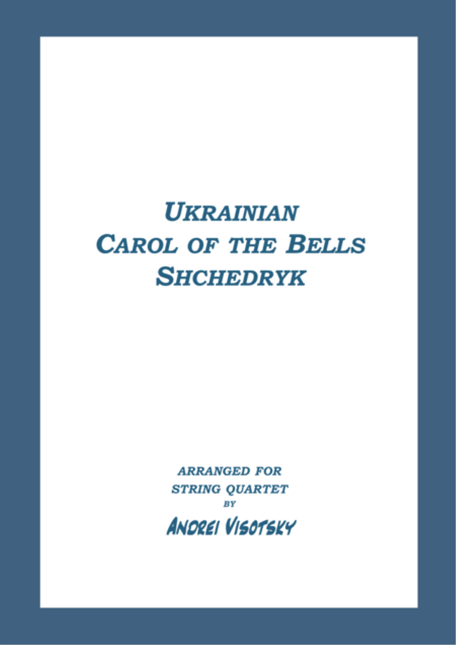Carol of the Bells - Shchedryk String Quartet scores gallery preview page 1