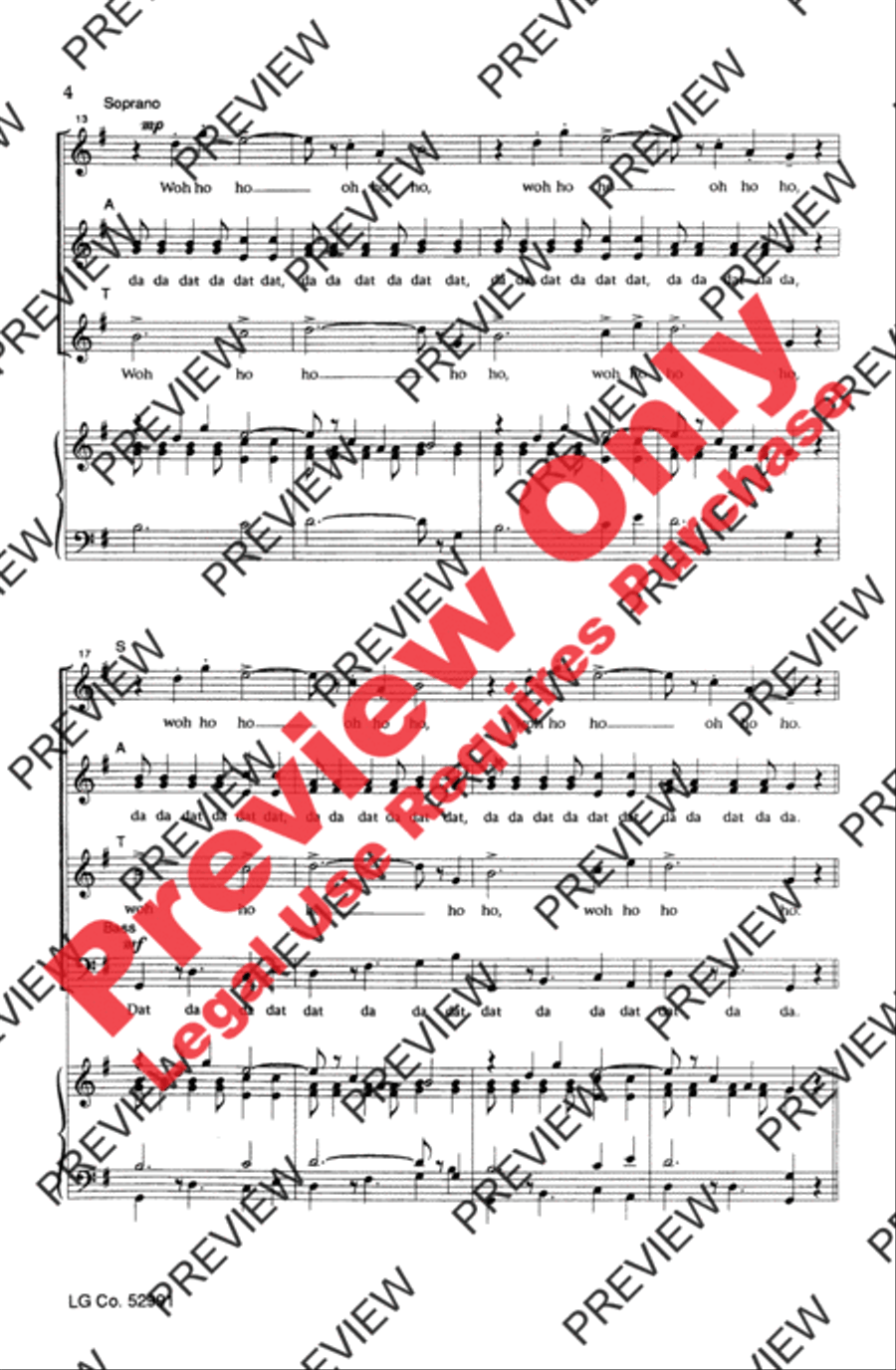 Turn the World Around 4-Part scores gallery preview page 3