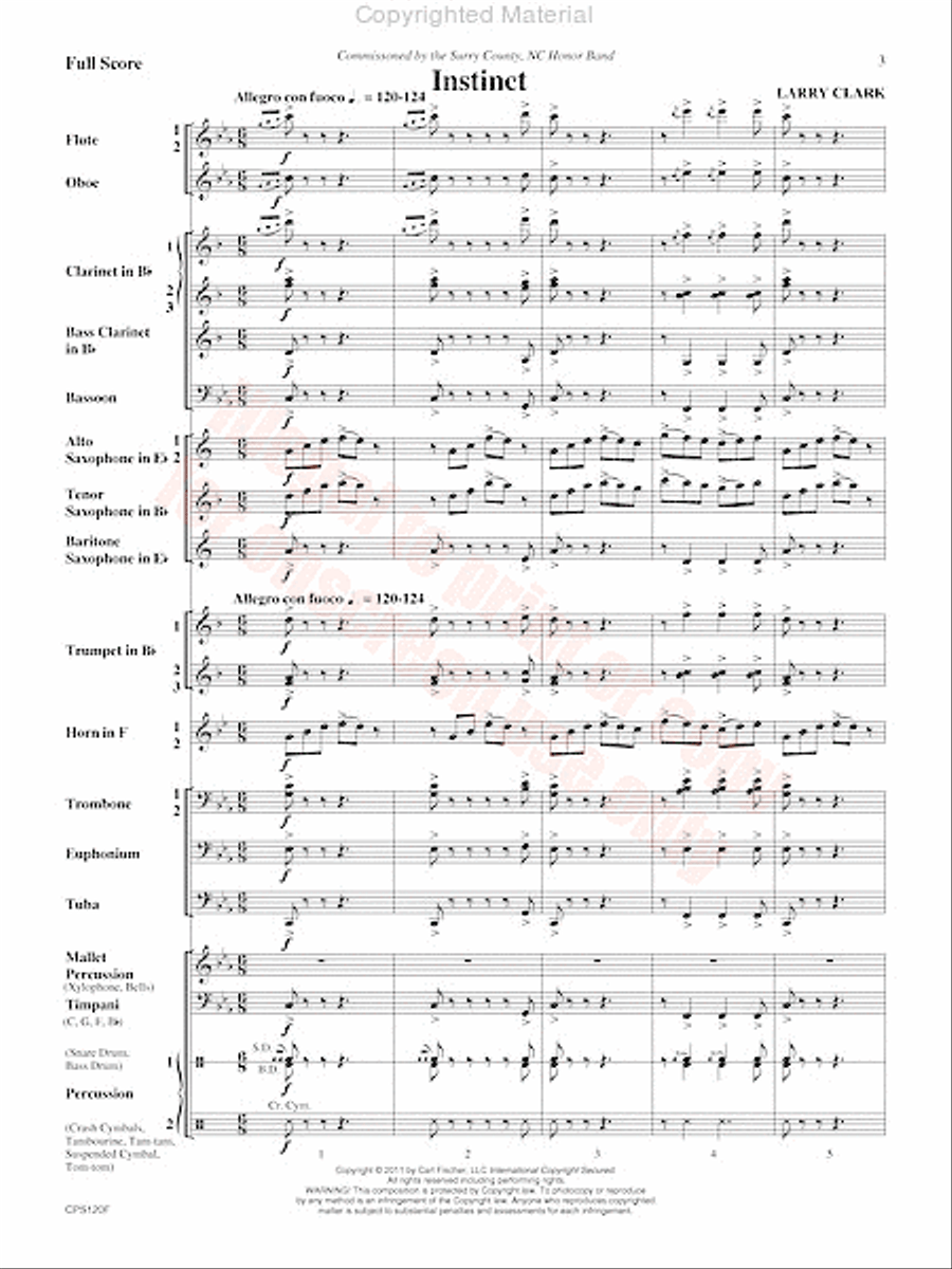 Instinct Concert Band scores gallery preview page 4