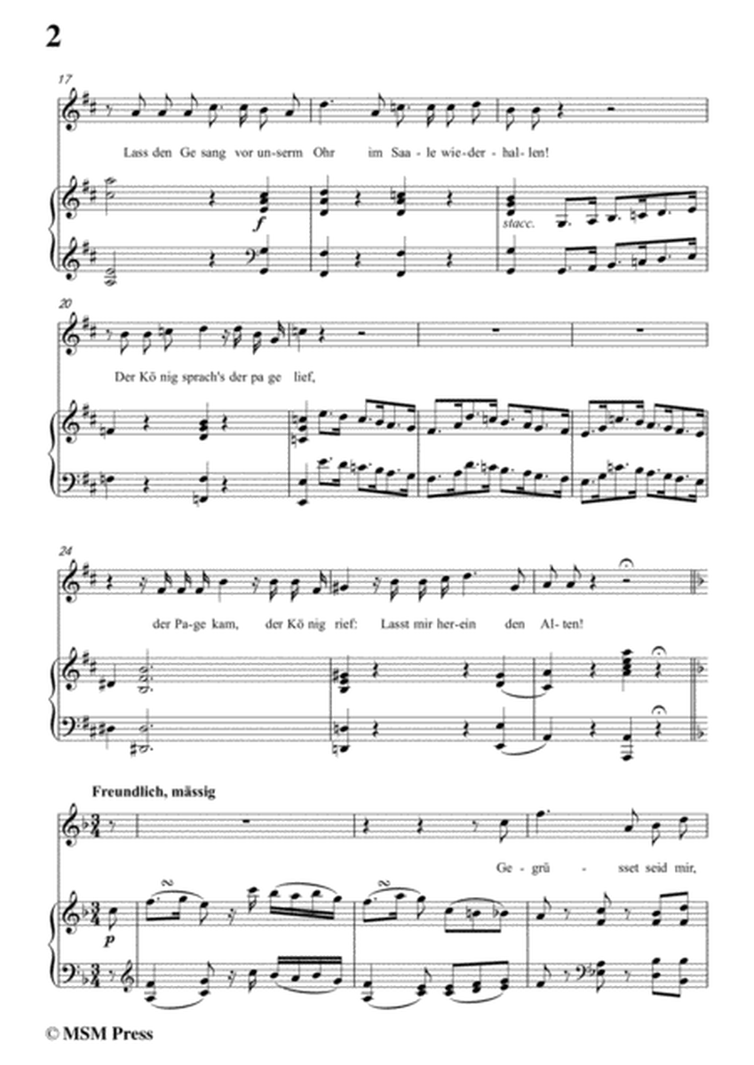 Schubert-Der Sänger,Op.117,in D Major,for Voice&Piano image number null