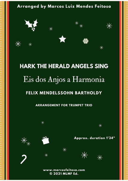 Hark The Herald Angels Sing (Eis dos Anjos a Harmonia) - Trumpet Trio image number null