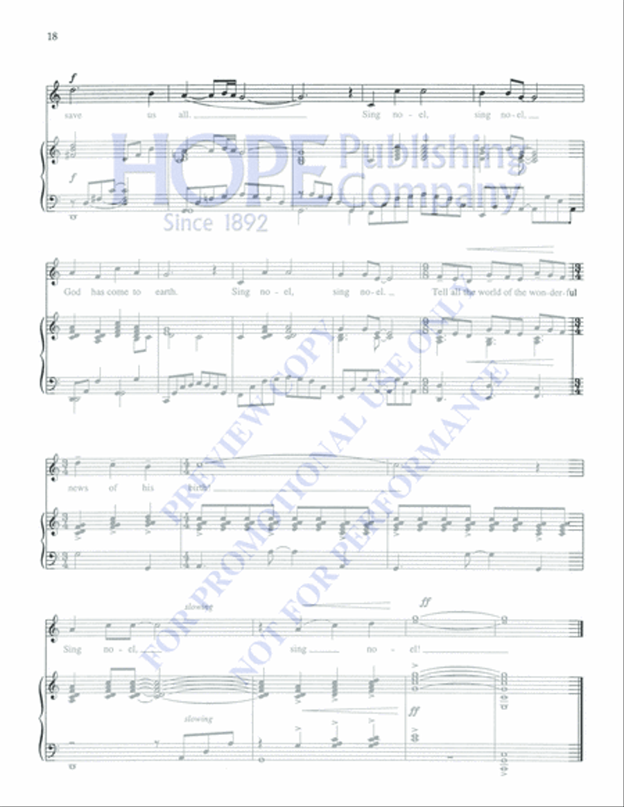 A Song of Joy Medium Voice scores gallery preview page 20
