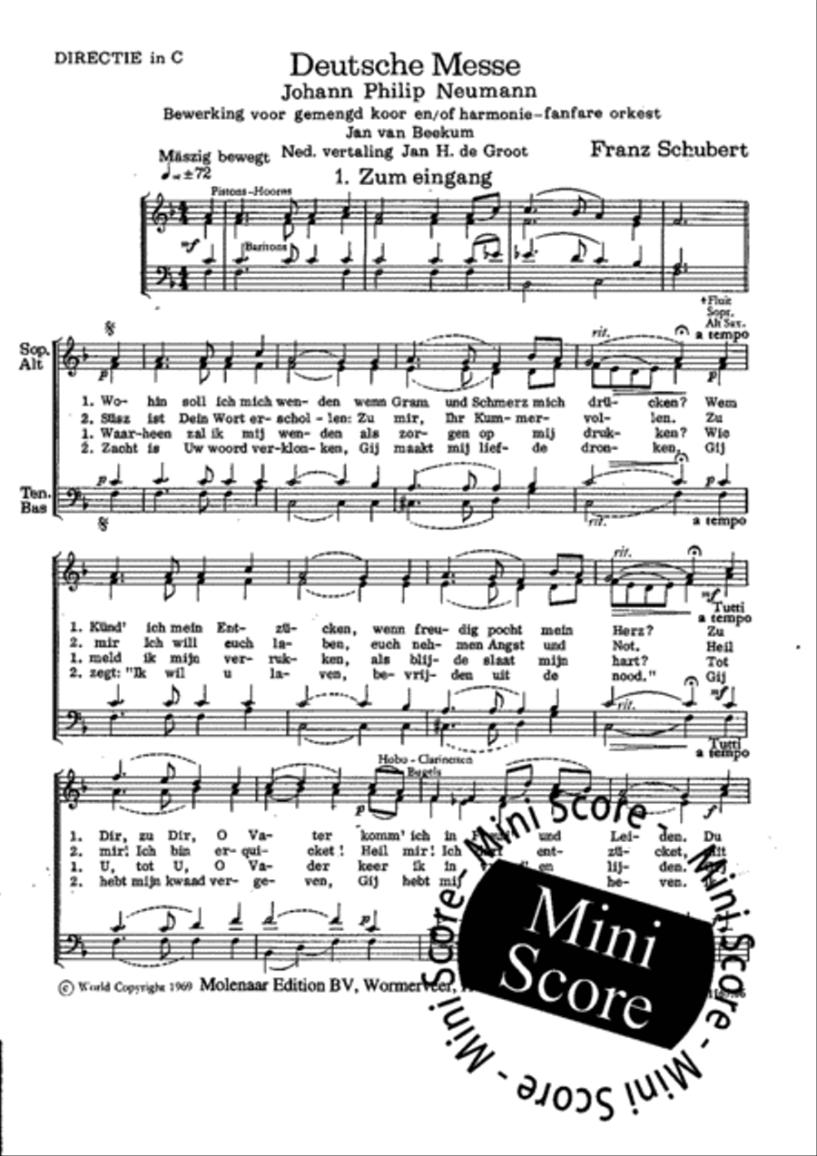 Deutsche Messe Fanfare Band scores gallery preview page 5