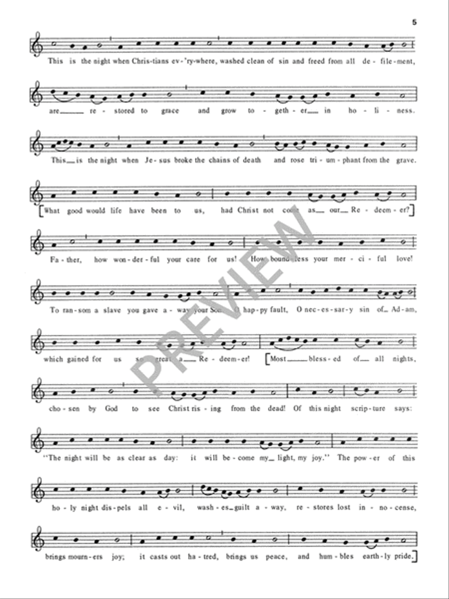 Exsultet Easter scores gallery preview page 5