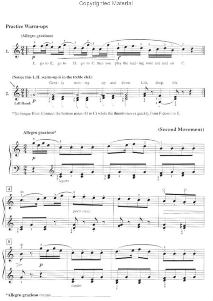 Piano Sonatinas – Book One Piano Method scores gallery preview page 3