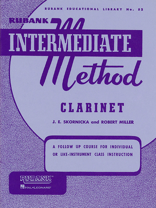 Book cover for Rubank Intermediate Method – Clarinet