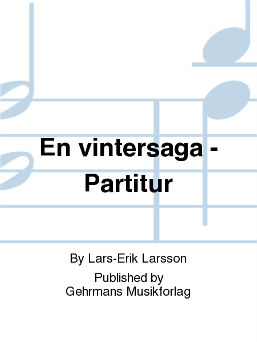 En vintersaga - Partitur En vintersaga - Partitur Orchestra scores gallery preview page 1