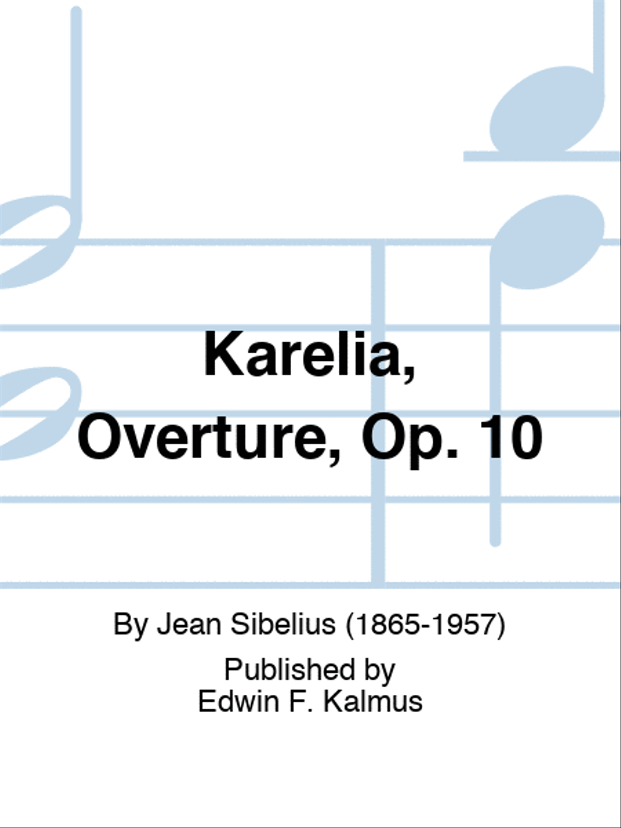 Karelia, Overture, Op. 10 Set of Parts scores gallery preview page 1
