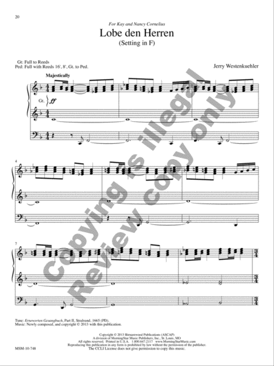 Rejoice and Sing! Twenty Festive Hymn Introductions for Organ Organ Solo scores gallery preview page 7