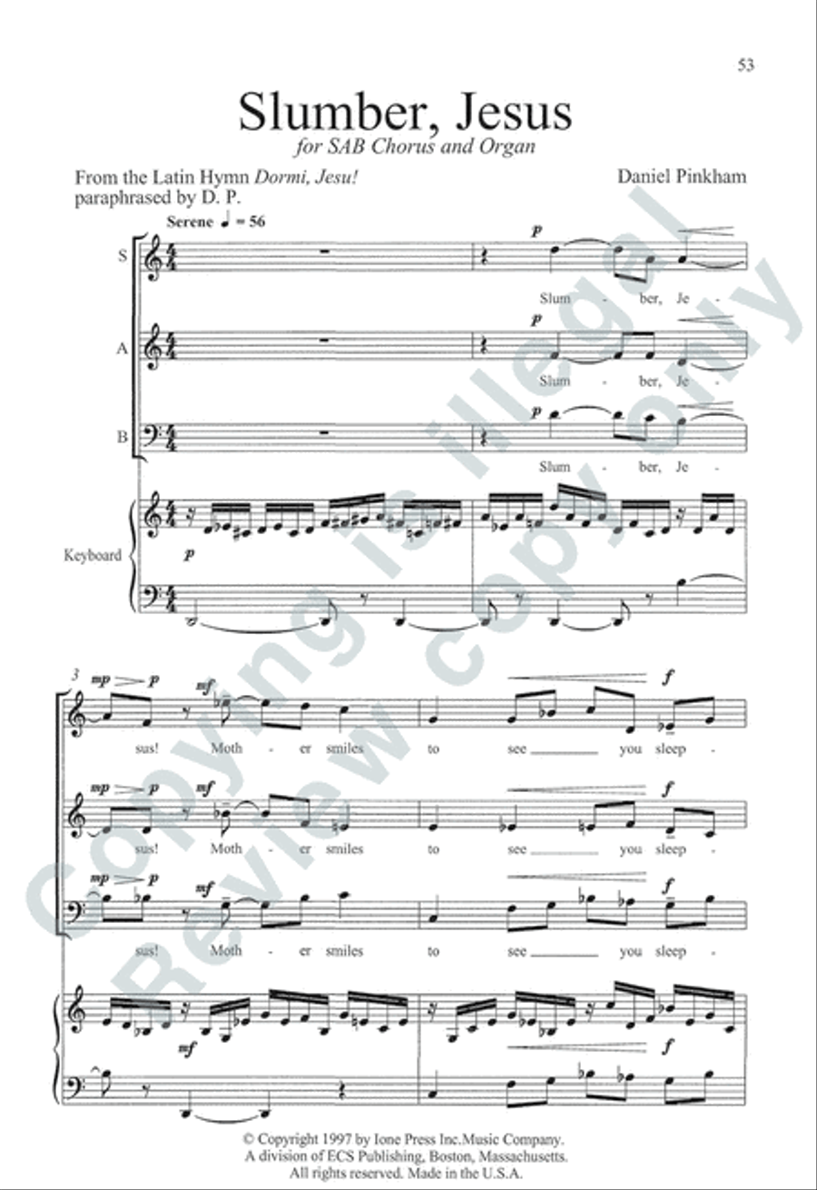 Somerset Anthem Books, Volume IV (Christmastide) 3-Part scores gallery preview page 19
