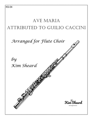 Ave Maria arranged for Flute Choir