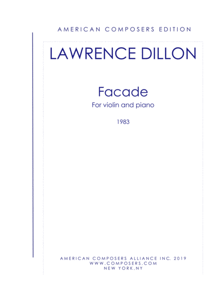 [Dillon] Facade (Violin and Piano)