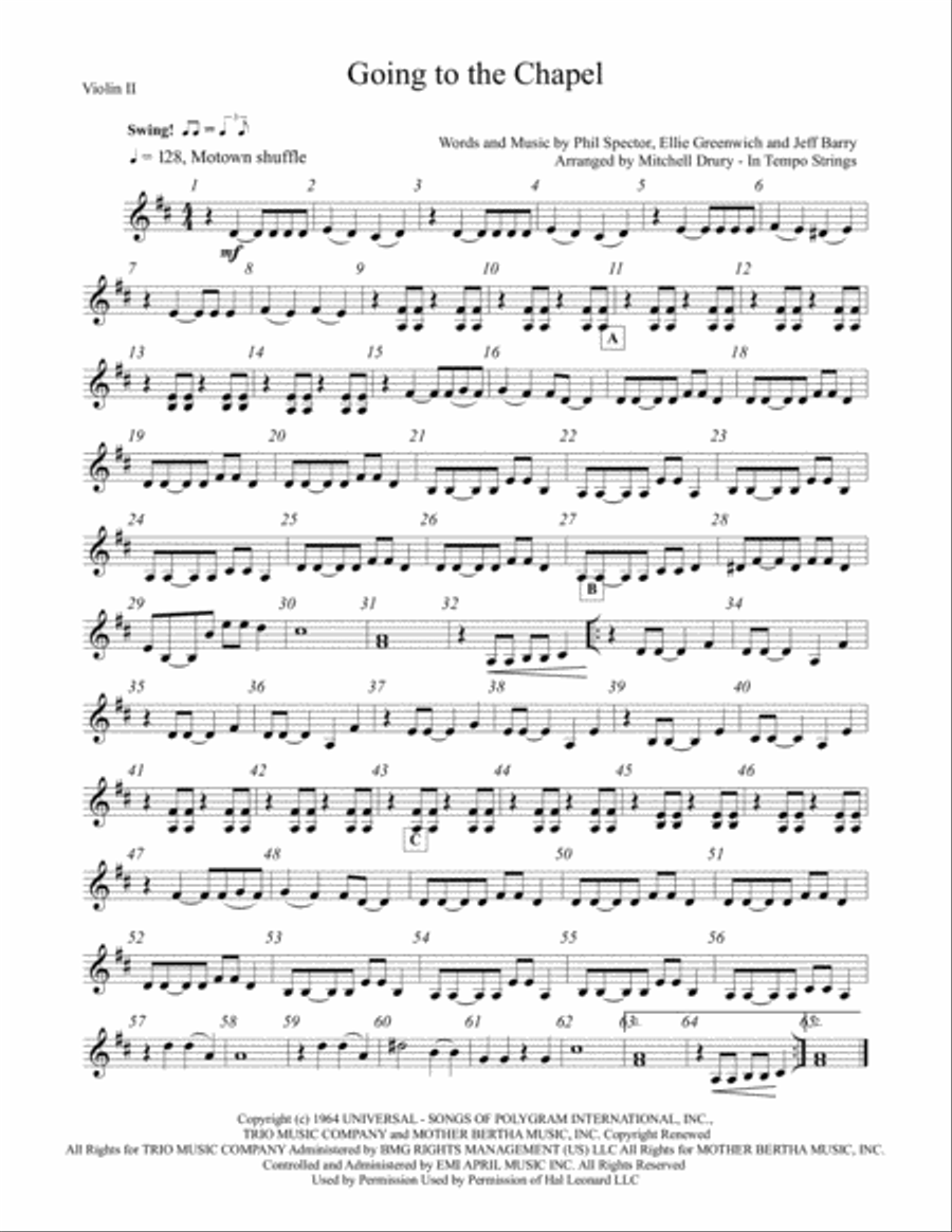 Chapel Of Love String Quartet scores gallery preview page 2