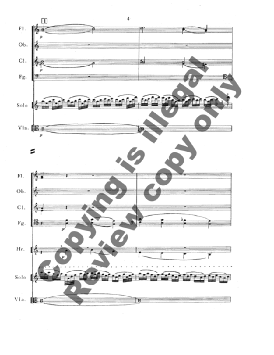 Concerto for Violin & Orchestra (Additional Full Score) Full Orchestra scores gallery preview page 5