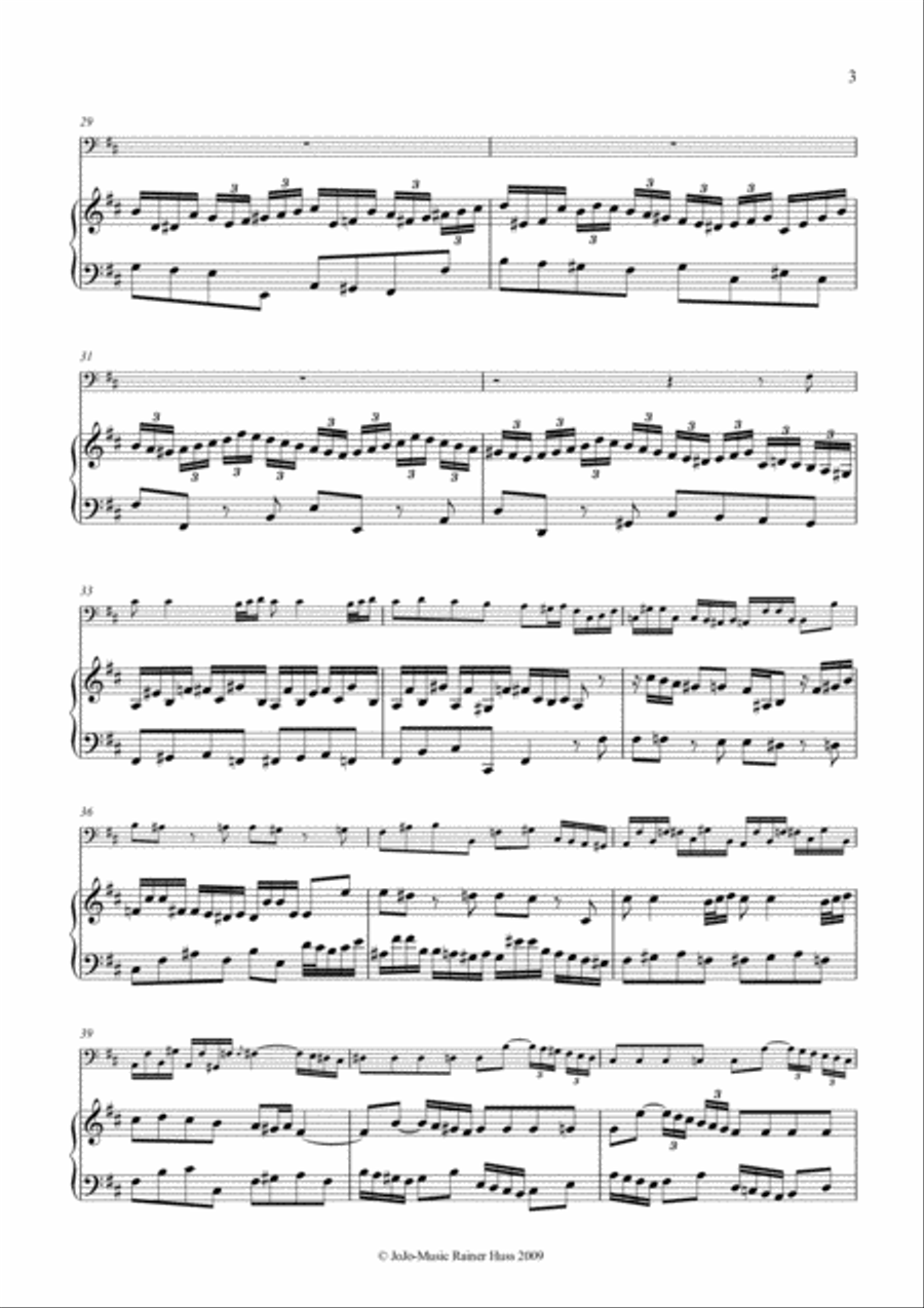 J.S.Bach Sonata in b, BWV 1030 Small Ensemble scores gallery preview page 4