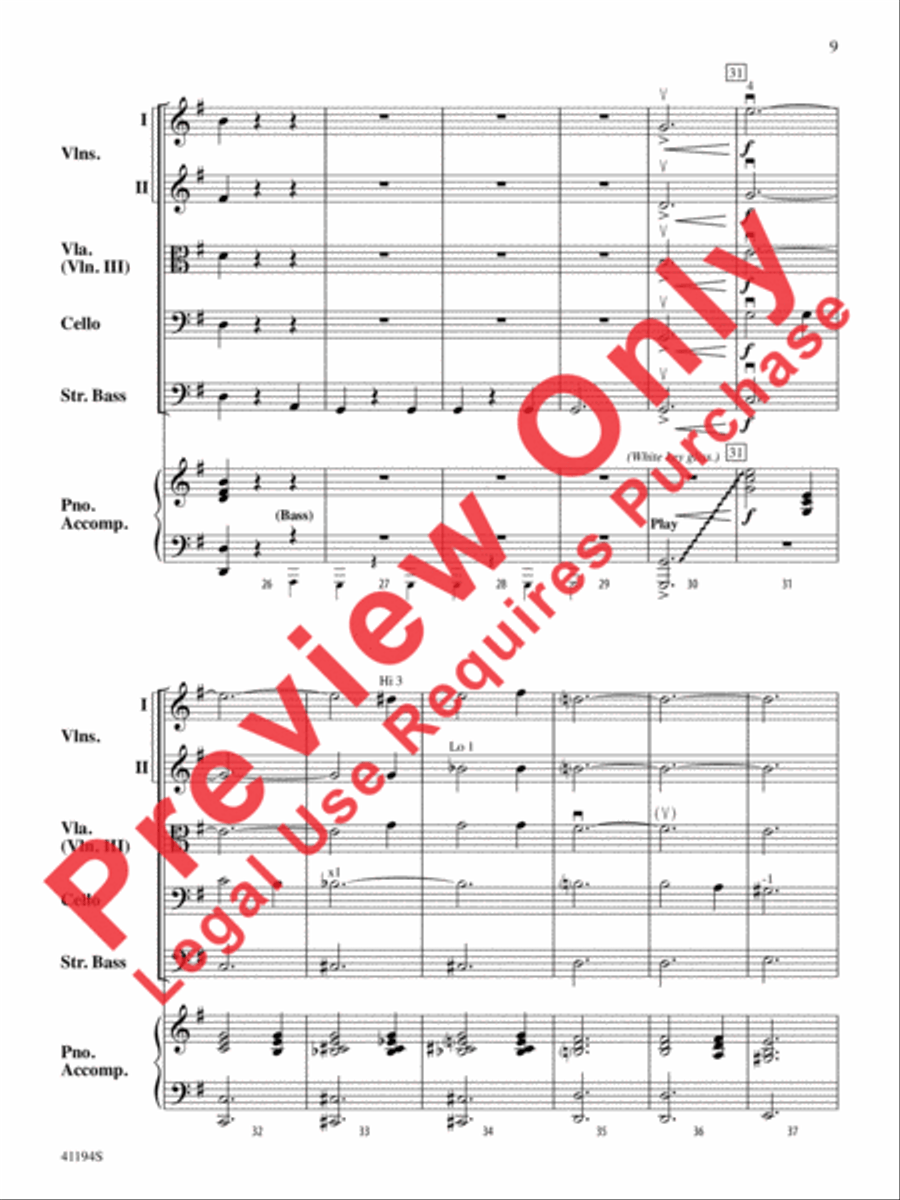 The Wizard of Oz, Suite from String Orchestra scores gallery preview page 10