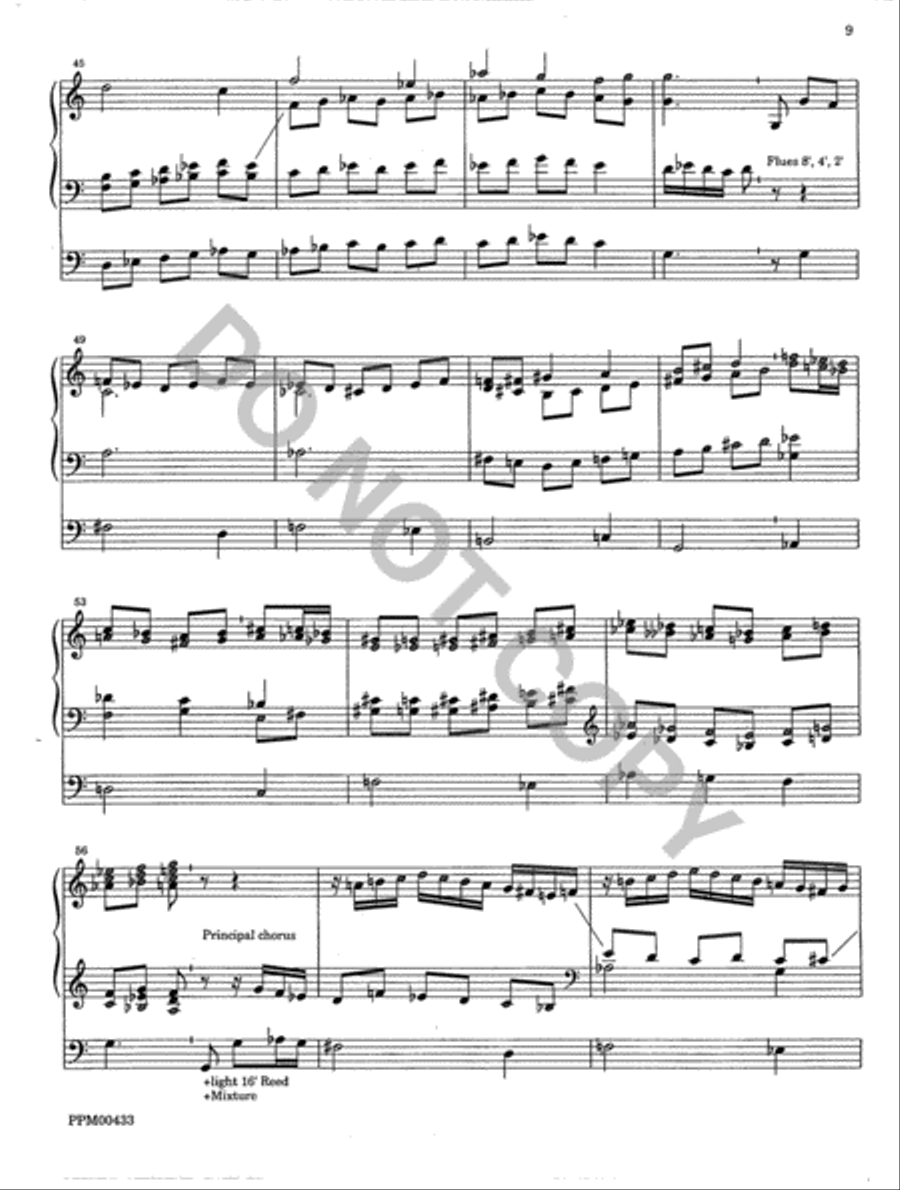 Gigue and Passacaglia Organ scores gallery preview page 10